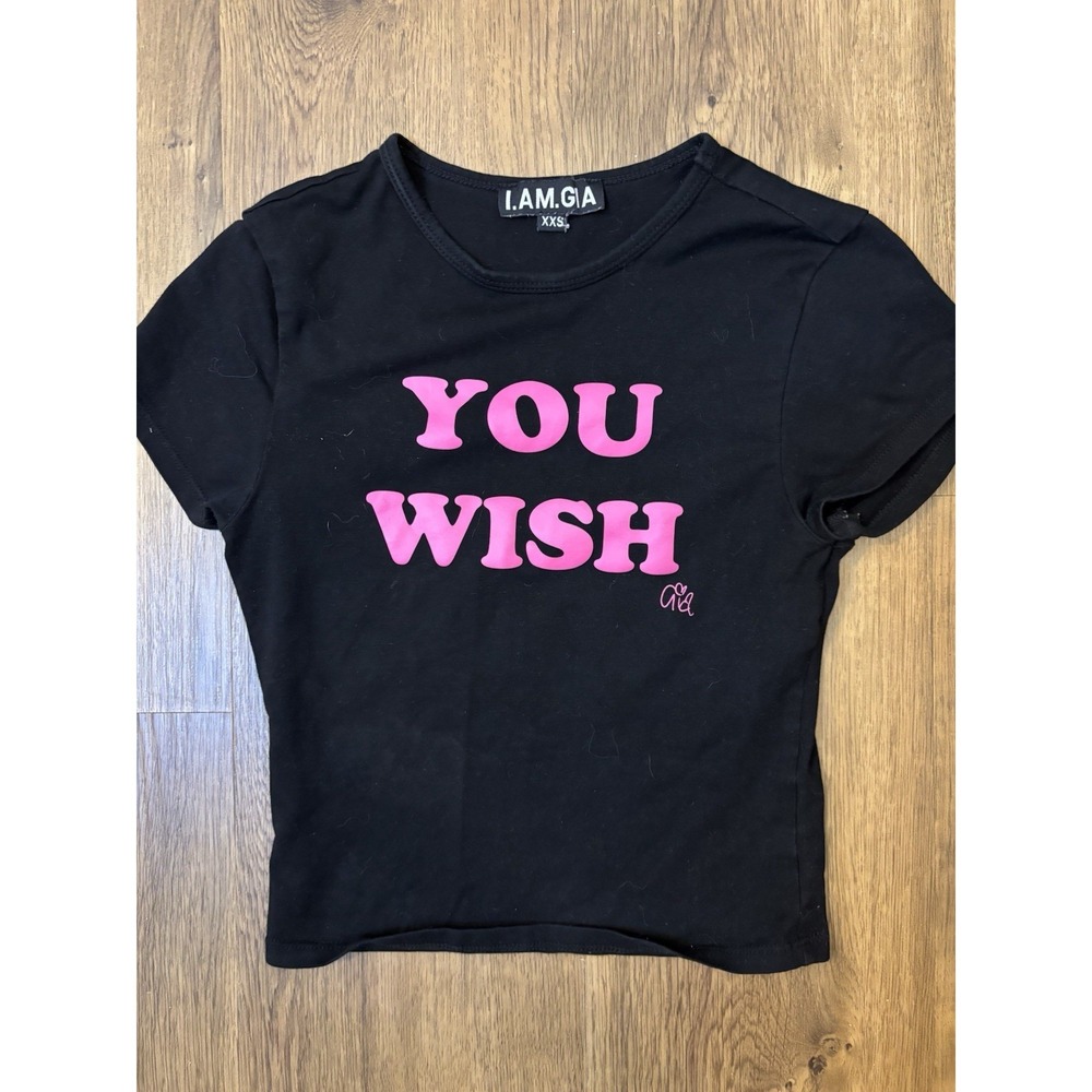 I.AM.GIA Black YOU WISH T Shirt XXS